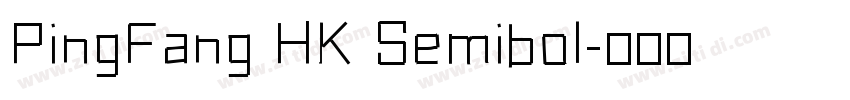 PingFang HK Semibol字体转换